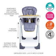 Noodle 0+ Highchair - Fika Forest - Cosatto AU