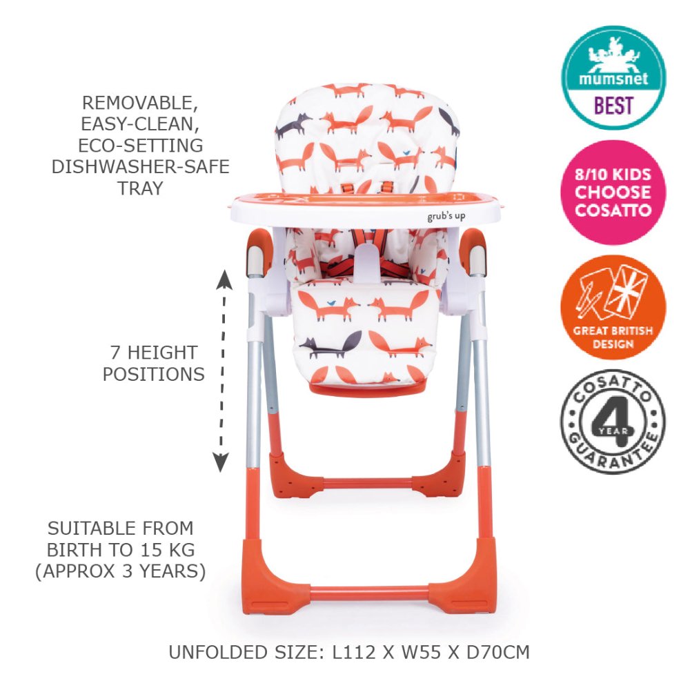 Noodle 0+ Highchair Mister Fox – Cosatto AU